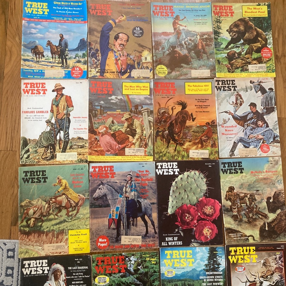 Lot of 16 Vintage “True West” magazines